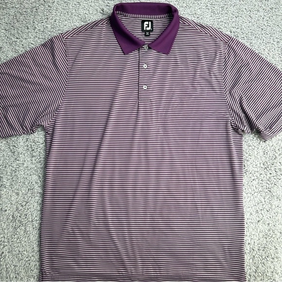FootJoy Shirt Mens Extra Large Golf Polo Classic Performance Gear Purple Gray - Picture 1 of 6